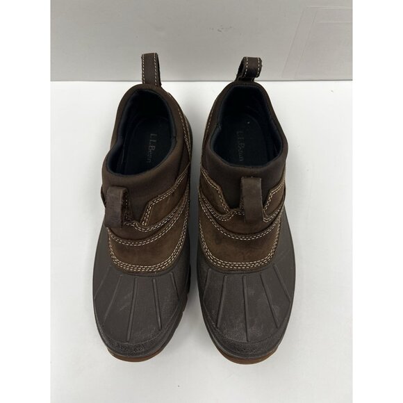LL Bean Storm Chaser Tek 2.5 Boots Mens Sz 7 US Brown Slip On Outdoors Workwear - Picture 12 of 14